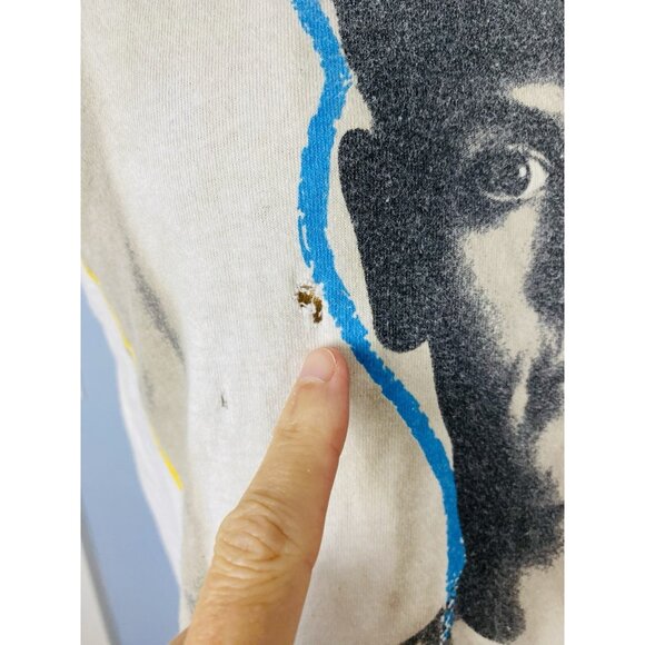 Vintage 1989 NKOTB Jordan Knight New Kids On The Block T-shirt Size M Thrashed - Picture 5 of 13